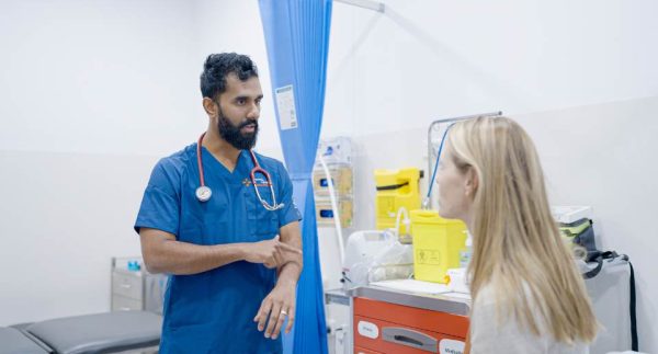 Doctor With Veteran Patient